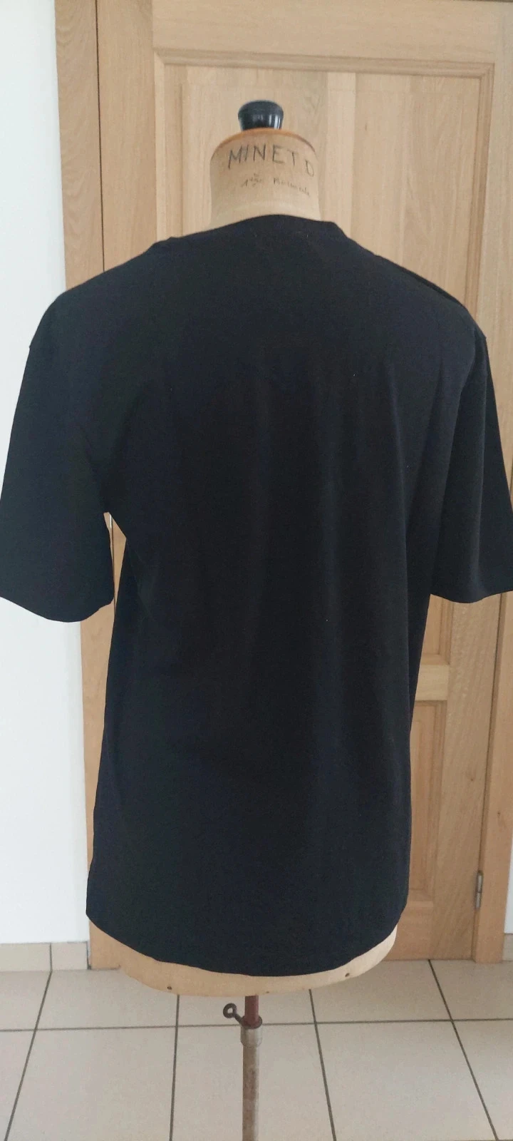 T-shirt Noir Col V Zara - Neuf - Taille L – photo 3